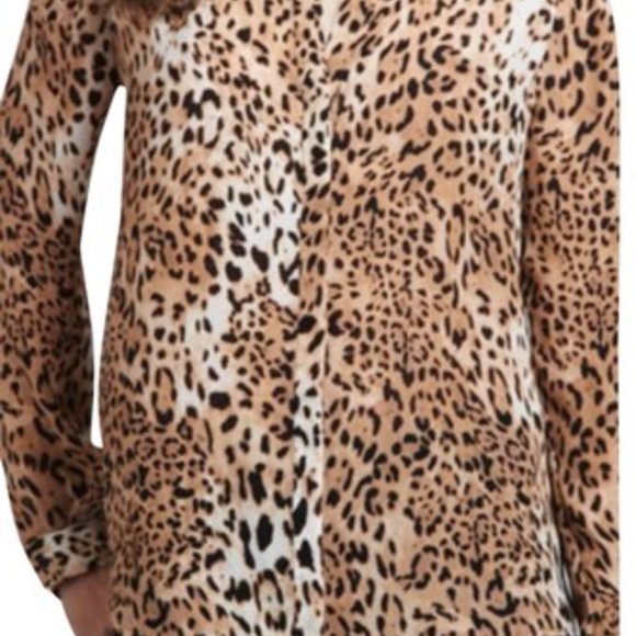 Joie Silk Leopard Blouse - Picture 3 of 3